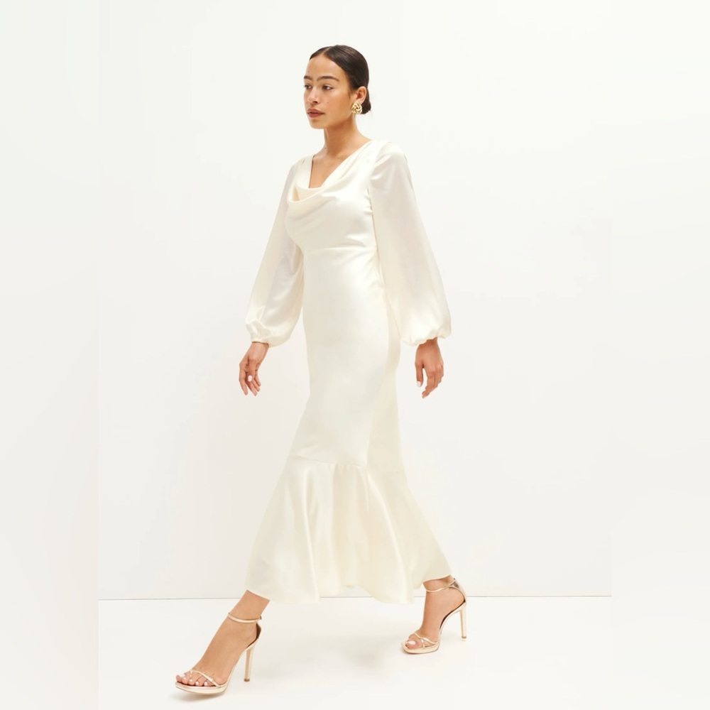 Reformation Lazaro Satin Dress